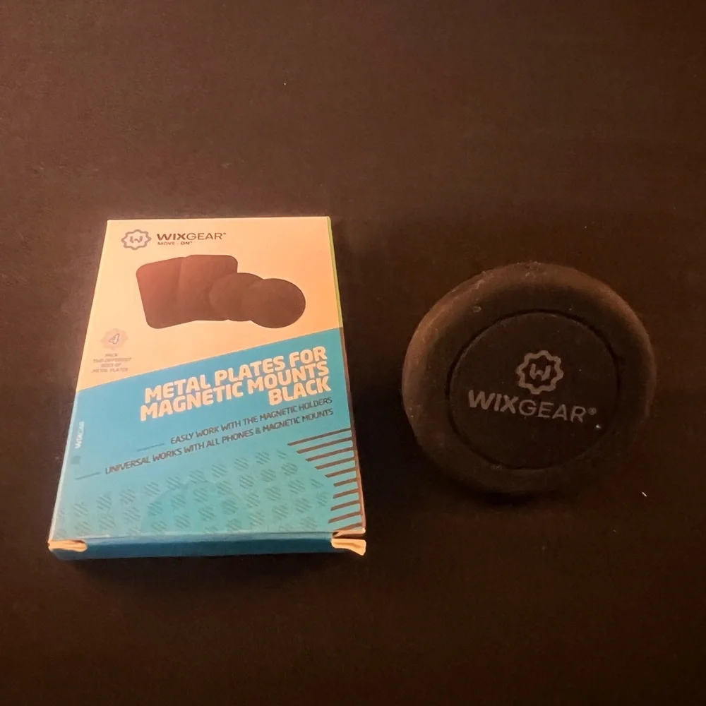 WixGear Magnetic Mount Plates Black & mount